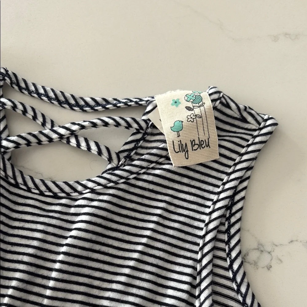 Lily Bleu White and Blue Casual Sundress